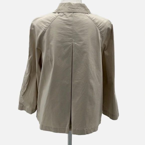 Norma Kamali Cropped Swing Jacket in Tan - Size 8 - Picture 3 of 8